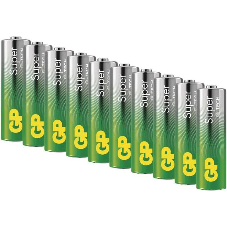 GP Batteries GP Alkalick?? baterie SUPER AA (LR6)- 10ks (10 Stk., AA), Batterien + Akkus