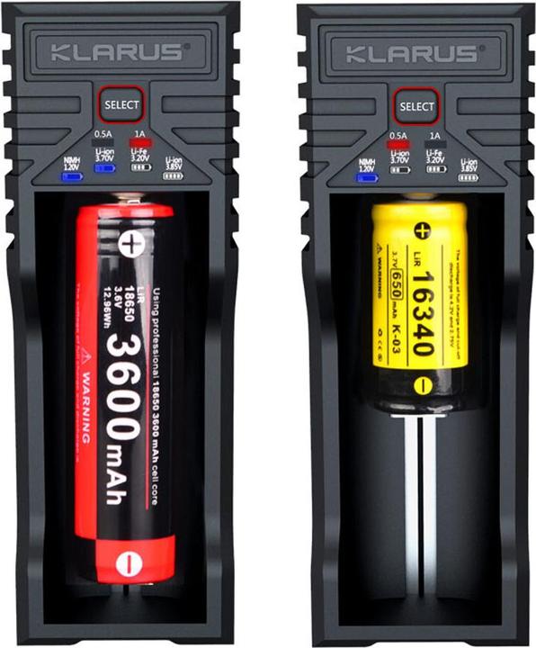 Immagine prodotto Klarus Caricabatterie K1-PRO con porta USB (1 pz., Caricabatterie senza batteria)