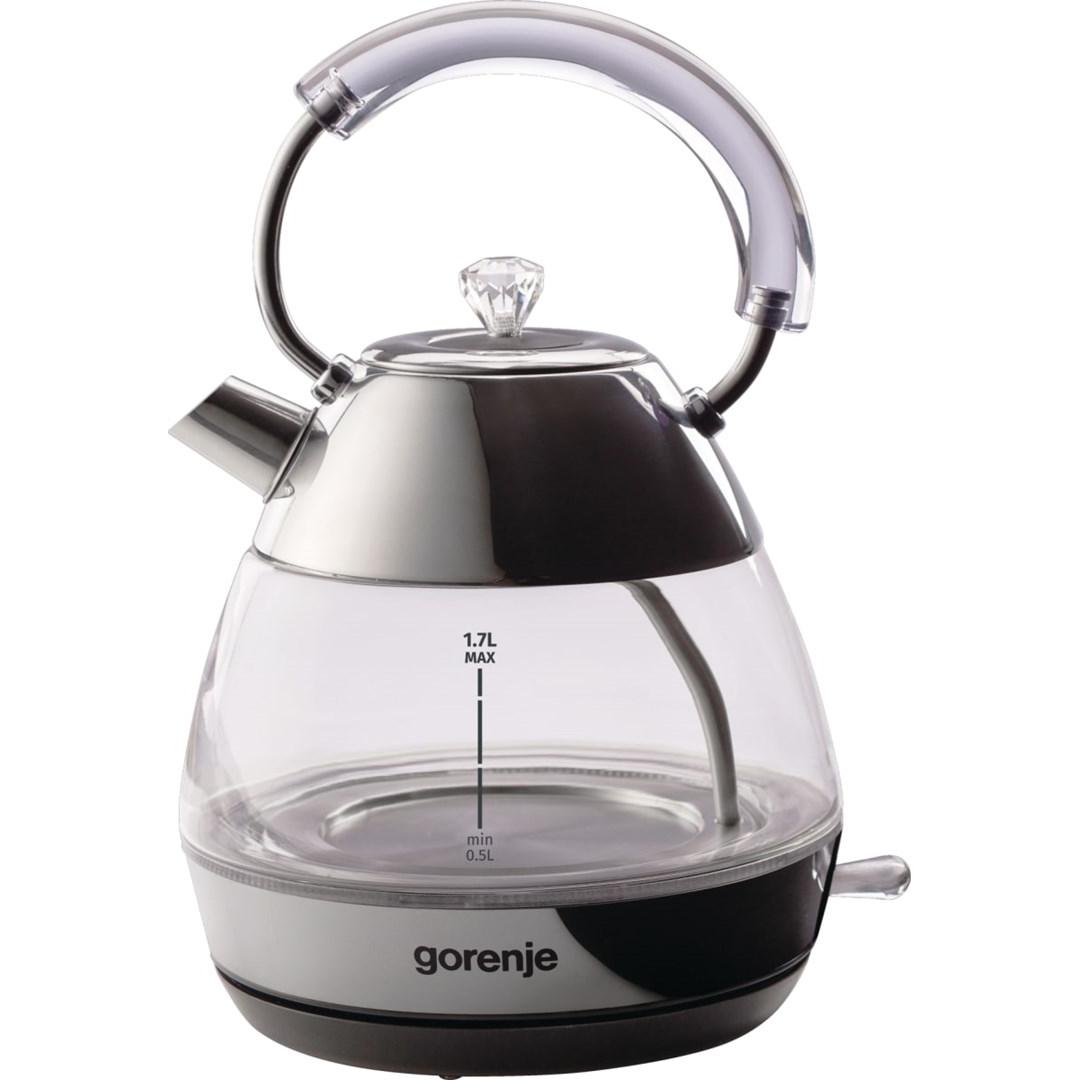 Gorenje K17GPD Kettle, Electric, Capacity 1.7 L, Power 2200 W, Stainless Steel, Wasserkocher, Silber