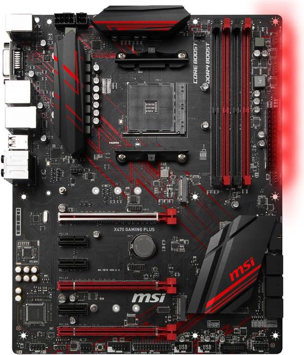 MSI X470 Gaming Plus (AM4, AMD X470, ATX)