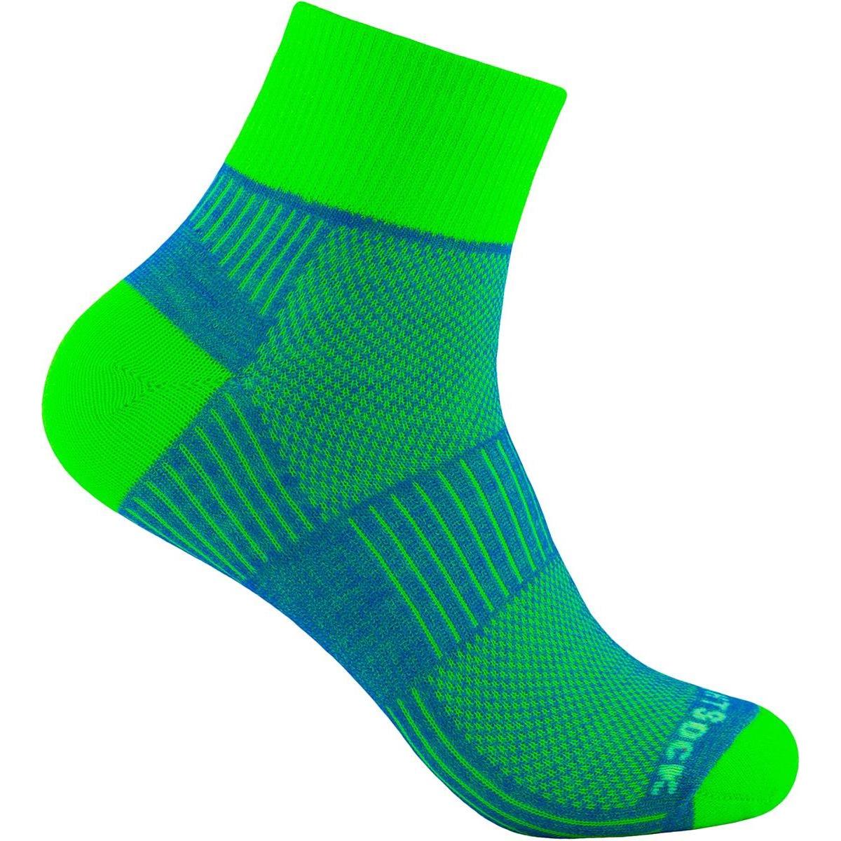 Wrightsock, Unisex, Sportsocken, Coolmesh II Quarter Socke (41.5), Grün