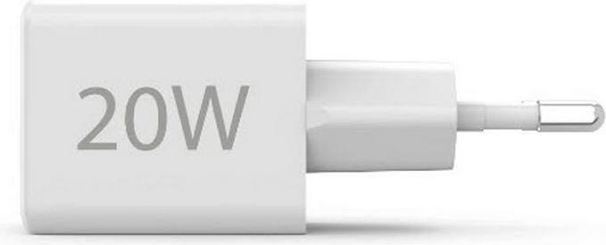 Produktbild Hama Schnellladegerät, 1*USB-C PD, 1*USB-A QC, Mini-Ladegerät, 20W, Weiss (20 W)
