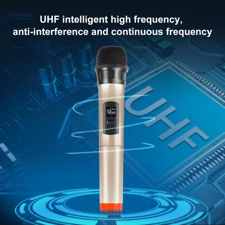 Produktbild Puluz UHF Wireless Dynamic Microphone with LED Display (Gold)