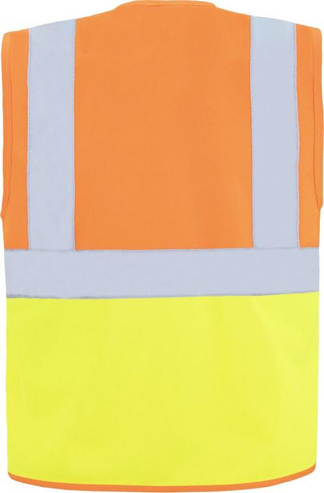 Actual product image Korntex Comfort Warnweste „Hamburg“ - Multifunktional - Signal-Gelb/Signal-Orange - 4XL (4XL)