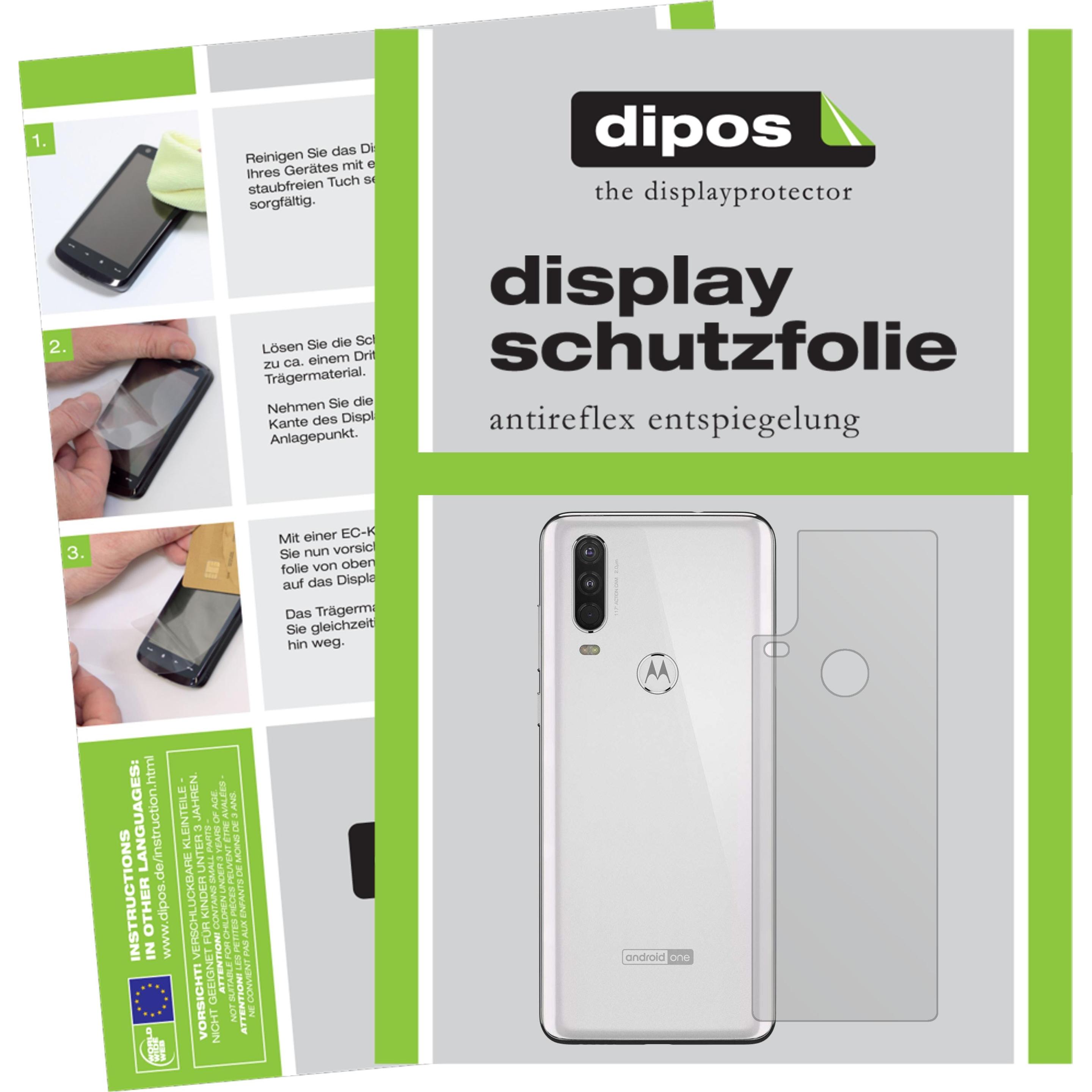 Dipos Displayschutzfolie Antireflex (6 Stück, Motorola One Action), Smartphone Schutzfolie, Transparent