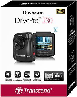 Produktbild Transcend Car Video Recorder DrivePro 230 (Eingebautes Display, Full HD)