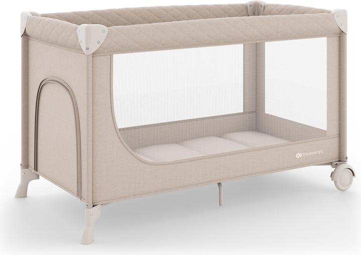 Immagine prodotto KinderKraft travel cot LEODY UP beige with accessories (70 x 140 cm)