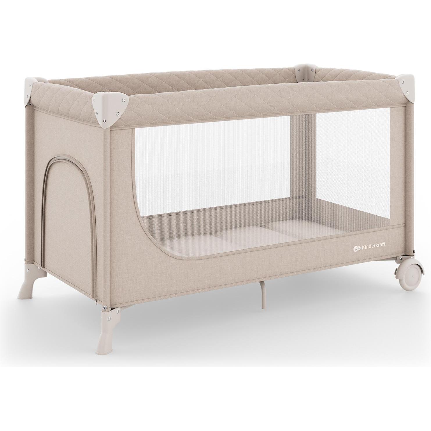 KinderKraft, Lettino da viaggio, travel cot LEODY UP beige