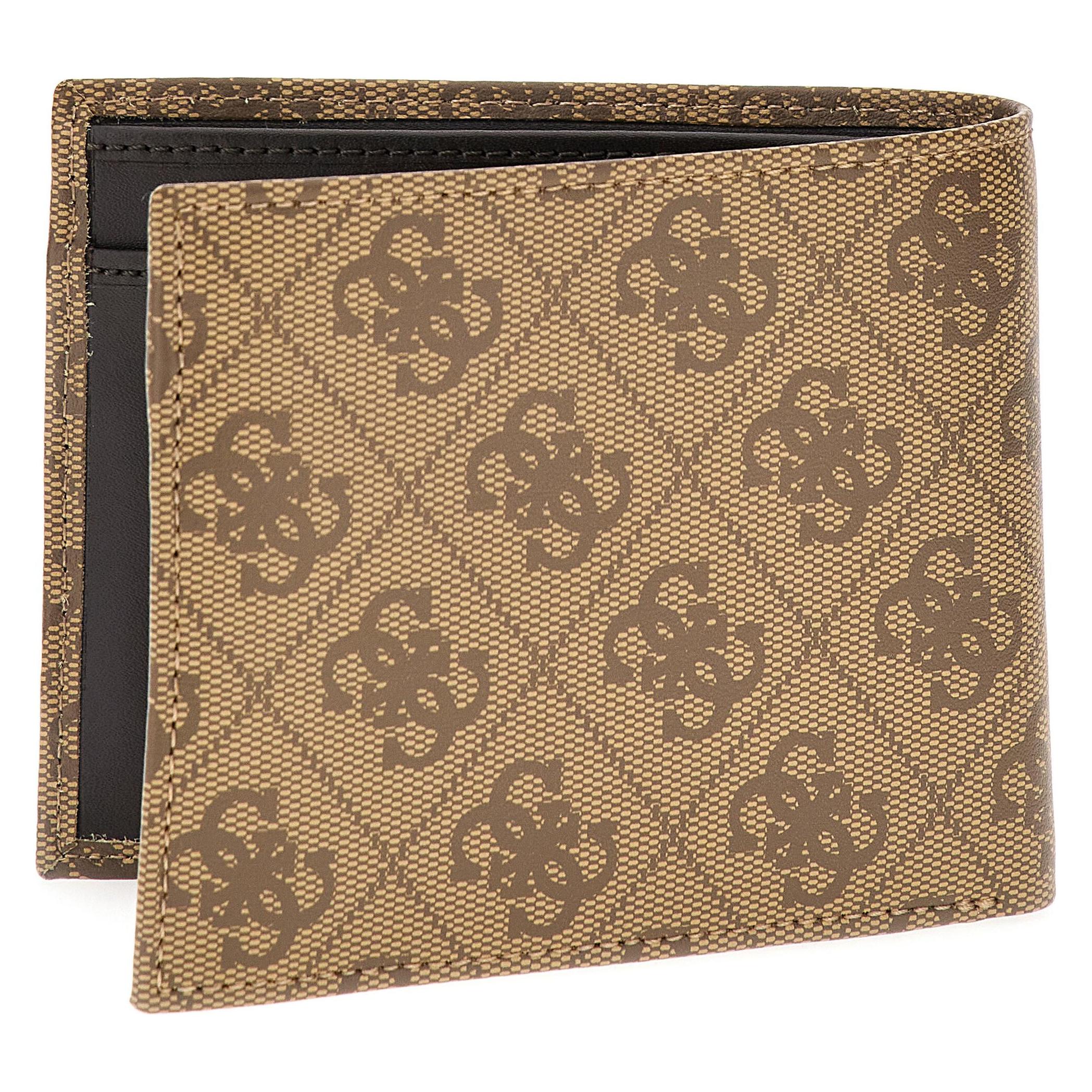 Guess, Herren, Portemonnaie, Mito Geldbörse Rfid Schutz Leder 12 Cm, Braun, Beige