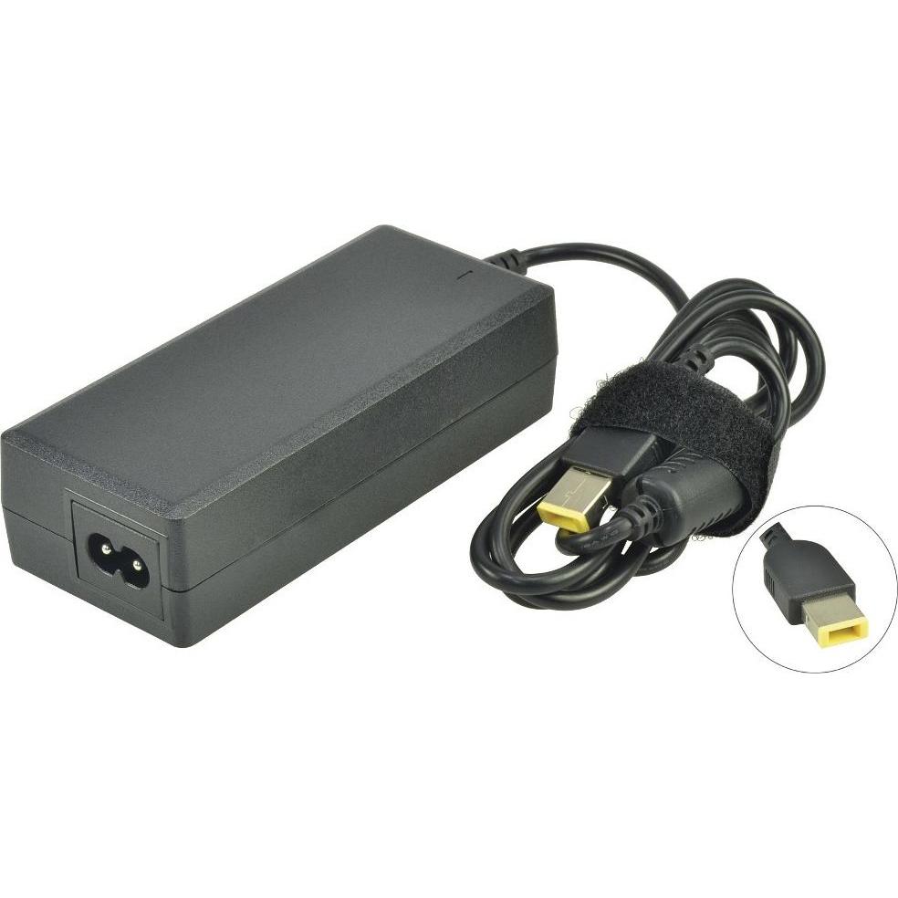 2-Power AC Adapter 20V 4.5A 90W includes power cable (90 W), Notebook Netzteil, Schwarz