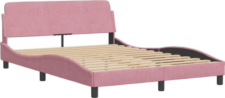 Produktbild vidaXL Bettgestell mit Kopfteil Samt (140 x 190 cm)