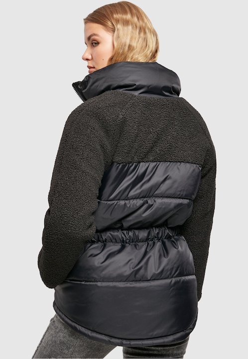 Actual product image Urban Classics Ladies Sherpa Mix Puffer Jacket (S)