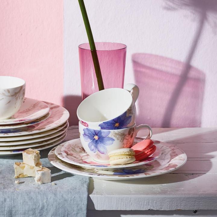 Produktbild Villeroy & Boch Multipack Mariefleur Gris Basic Kaffeeobertasse - 6 Stück (150 ml, 6x)