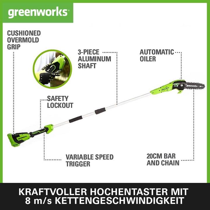 Produktbild Greenworks G40PSFK2 (Akku Kettensäge)