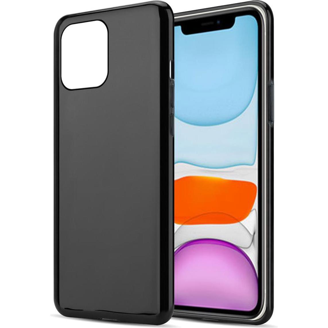 Cadorabo TPU Ultra Slim AIR Cover (Apple iPhone 12 mini), Smartphone Hülle, Schwarz