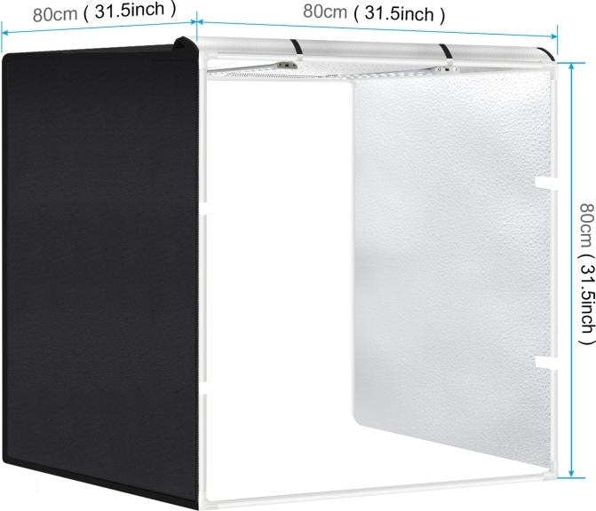 Produktbild Puluz Fotostudio mit integrierter LED Beleuchtung (Aufnahmebox)