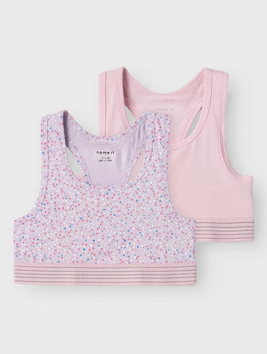 Produktbild Name it Nkfshort Top 2p Pastel Lilac Dot Noos (116, 2er Pack)