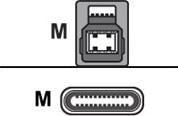 Produktbild Unitek USB Typ C – USB B Druckerkabel (2 m, USB 3.0)