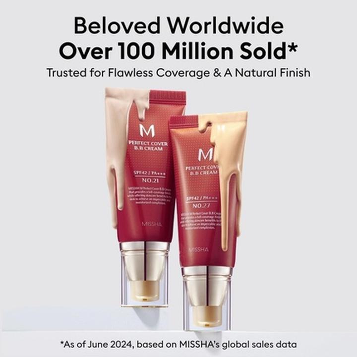 Immagine prodotto Missha - BB Cream SPF 42 Perfect Cover (BB Cream Ex) 50 ml - Shade: 22 Cool Sand (22 Sabbia cool, 50 ml)