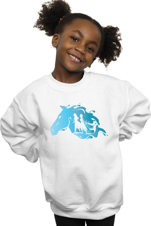 Actual product image Disney Girls Frozen 2 Nokk Silhouette Sweatshirt (104)