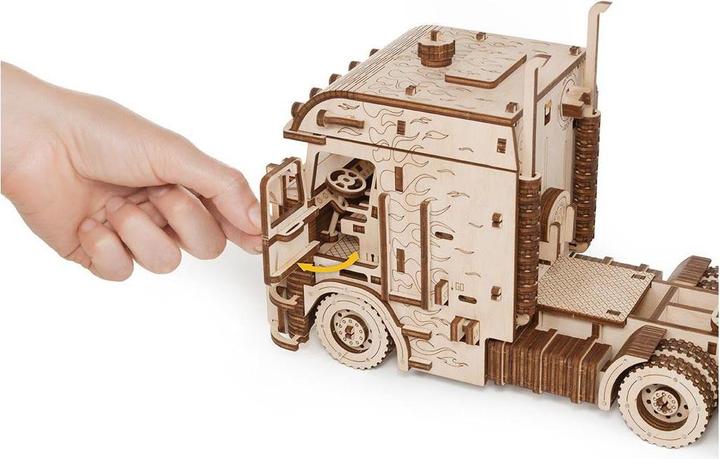 Actual product image Eco Wood Art Road King articulated lorry - 3D wooden construction kit