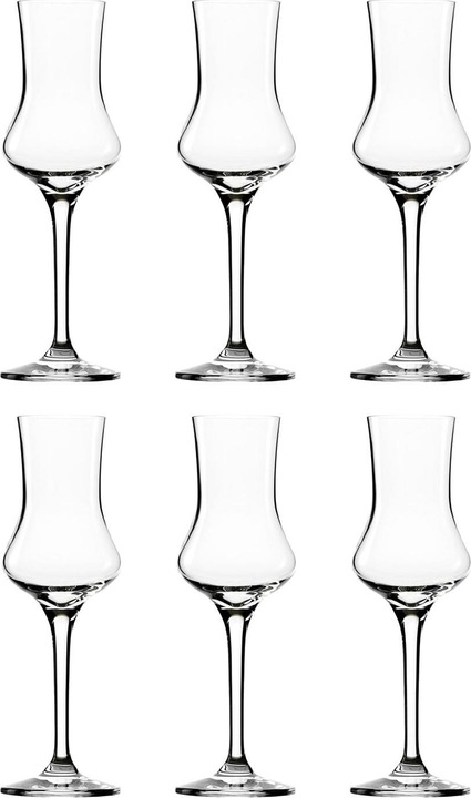 Immagine prodotto Ich-zapfe Set di 6 bicchieri da grappa Grappa, 90 ml (0.90 dl, 1 x, Bicchieri da liquore + bicchieri da grappa)