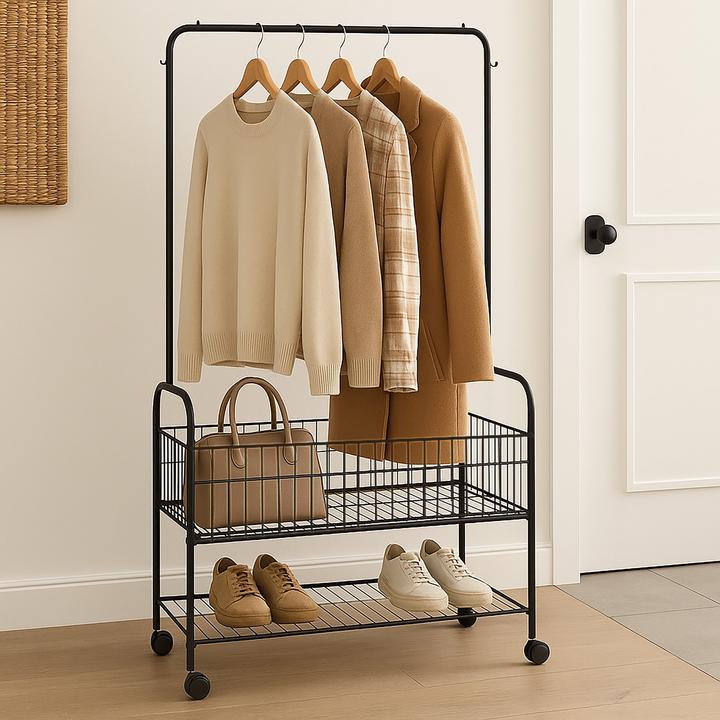 Actual product image Relaxdays Coat rack