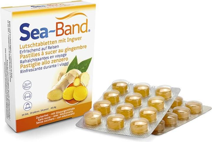 Actual product image Sea-Band Ginger 24 lozenges (24 Piece)