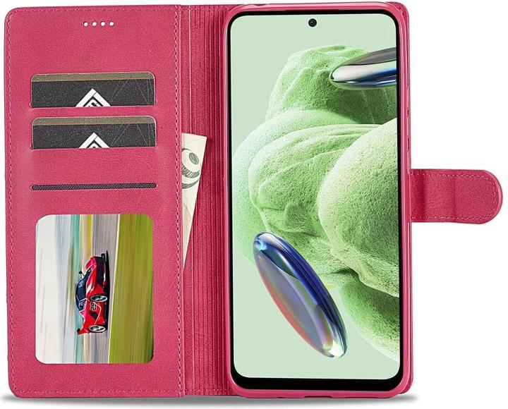 Produktbild LC.Imeeke Xiaomi Poco X5 Pro - Leder Etui Hülle pink (Xiaomi Poco X5 Pro)