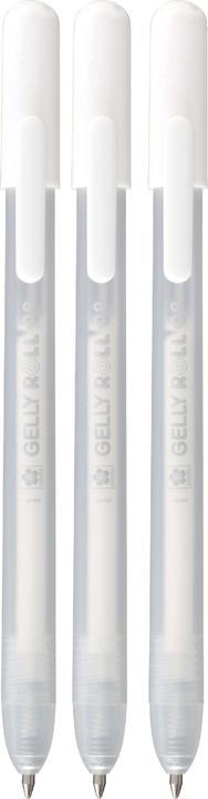 Productafbeelding Sakura Gelly Roll Retractable Classic Gelschreiber transparent 0,45 mm, Schreibfarbe: weiss, 3 St. (Wit, 3x)