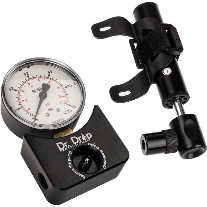 Aqua Computer Dr. Drop Professional Druckprüfgerät inklusive Luftpumpe, Wasserkühlung Überwachung, Schwarz