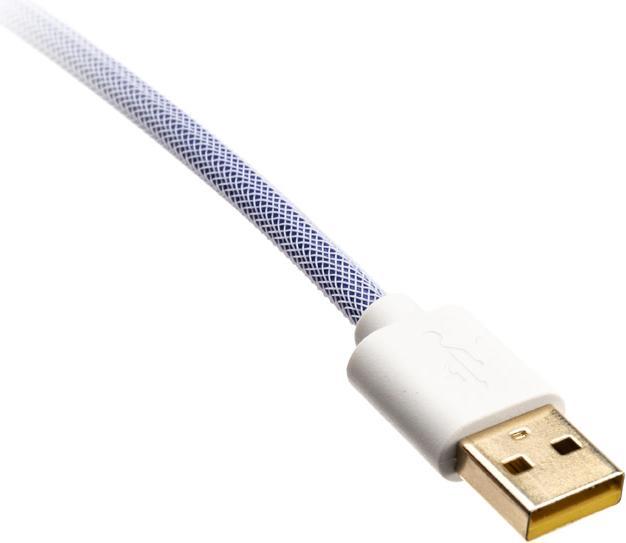 Produktbild Ducky Premicord Iris Spiralkabel, USB Typ C auf Typ A - 1,8m (1.80 m, USB 2.0)