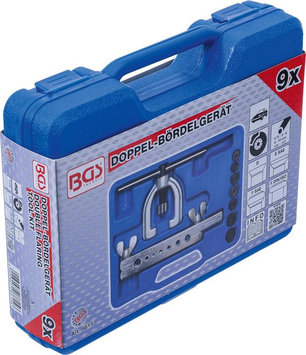 Actual product image BGS Press à collets doubles 9 pièces