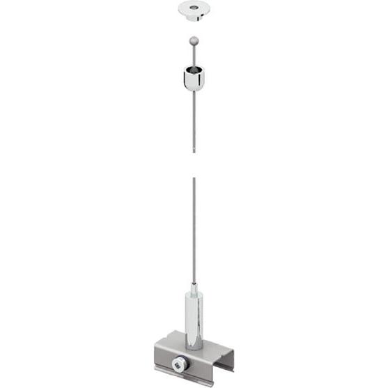 LTS, Zubehör Beleuchtung, Licht&Leuchten Drahtseilabhängung 3m ST-A S/9000KIT4/3000 Stromschienen Mechanisches Zubehör f...