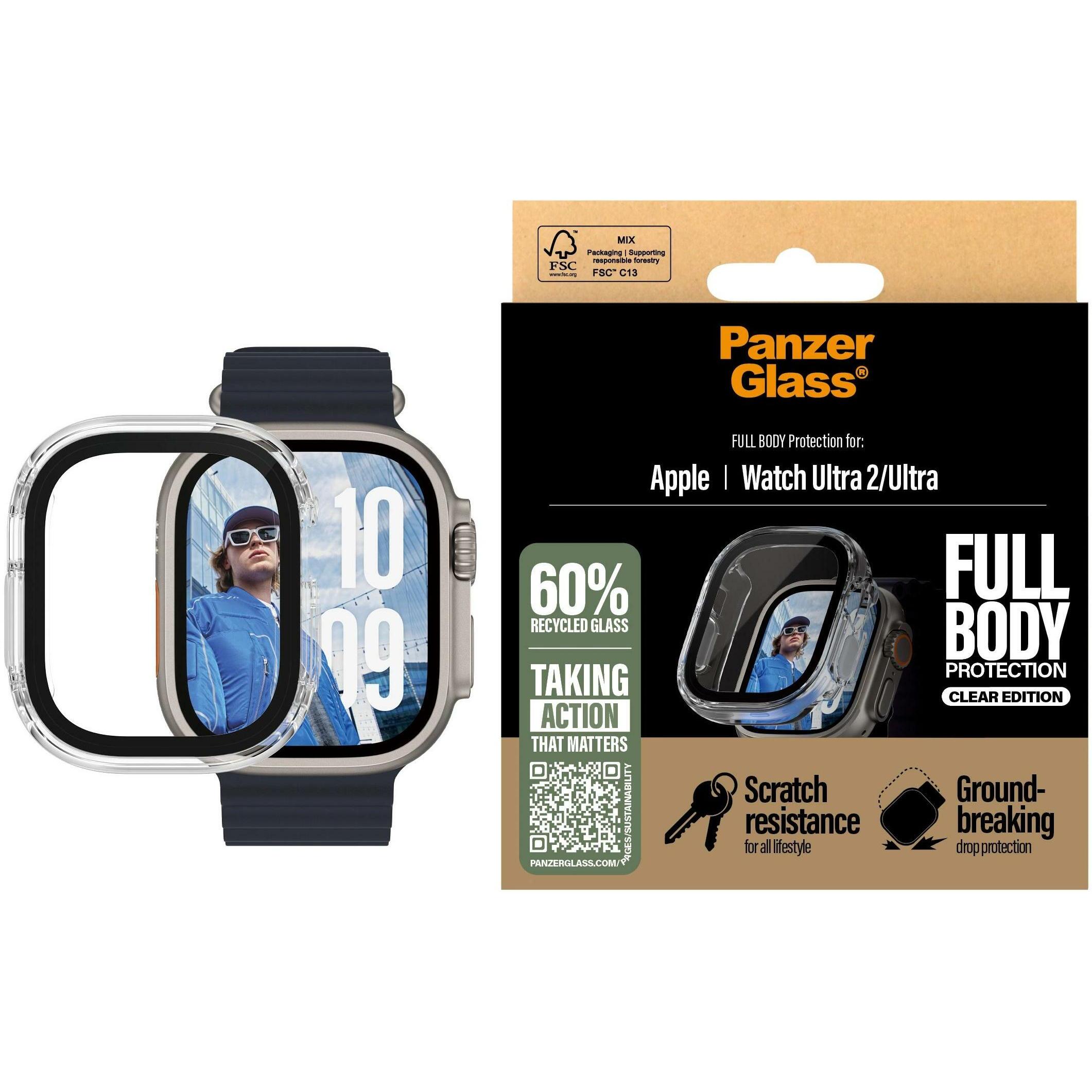 PanzerGlass Full Body Watch, Smartwatch Zubehör, Transparent