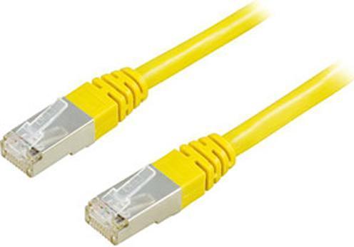 Produktbild Deltaco FTP Cat6 - 0,5 m - Cat6 - RJ-45 - RJ-45 - Gelb (FTP, CAT6, 0.50 m)
