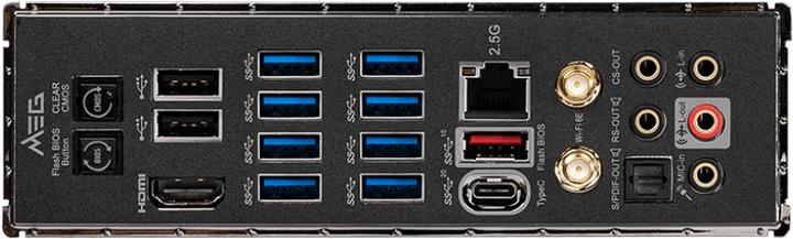 Actual product image MSI MEG Z590 UNIFY Motherboard Intel Z590 LGA 1200 (LGA 1200, Intel Z590, ATX)