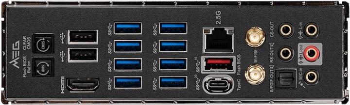 Actual product image MSI MEG Z590 UNIFY Motherboard Intel Z590 LGA 1200 (LGA 1200, Intel Z590, ATX)