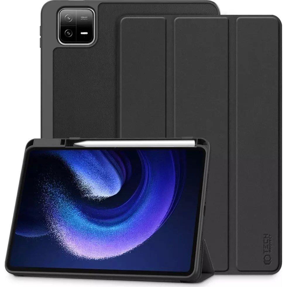 Tech-Protect Tahvelarvutikaaned Xiaomi Pad 6/6 Pro, pliiatsihoidjaga, must (6 Pro), Tablet Hülle, Schwarz