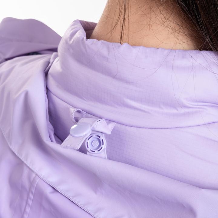 Actual product image Kiprun Children's running jacket 3-in-1 waterproof removable inner jacket - purple (122)