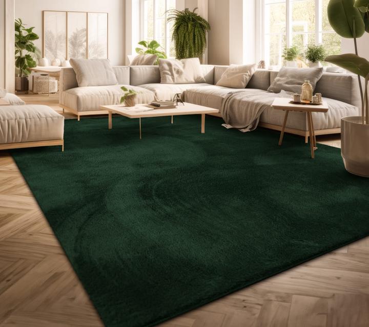 Produktbild TT Home Wohnzimmer Kurzflor Einfarbig Modernes Design Waschbar (100 x 60 cm)