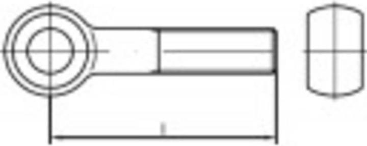 Produktbild Toolcraft Augenschrauben M6 30 mm Stahl (50 Schrauben pro Stück)