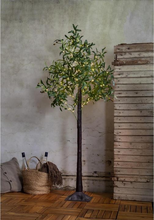 Image du produit Star Trading Arbre de décoration Olivec, 178 LED, 180 cm, vert (56 lm, IP44)