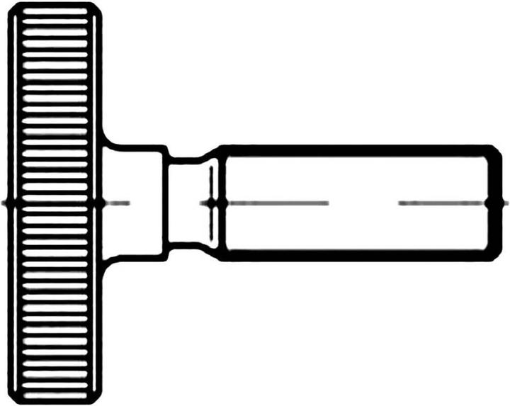 Produktbild Toolcraft Rändelschrauben M6 25 mm Stahl (25 Schrauben pro Stück)