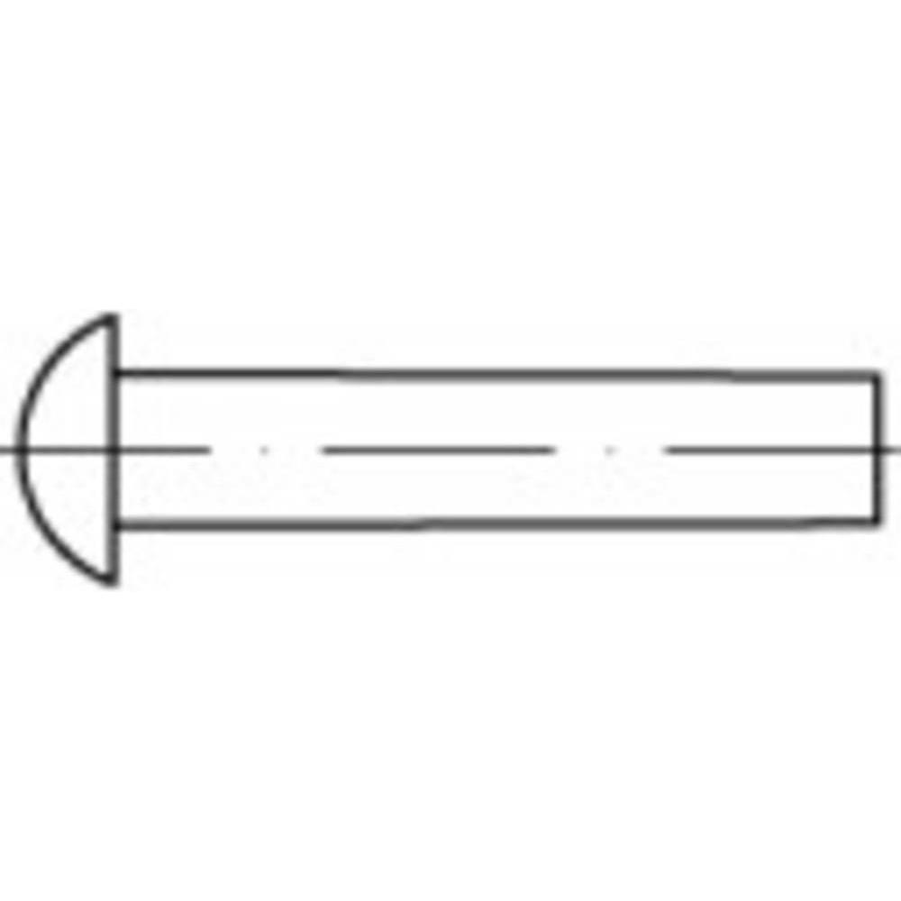 Toolcraft, Rivetti, Mezzo rivetto rotondo (Ø x L) 10 mm x