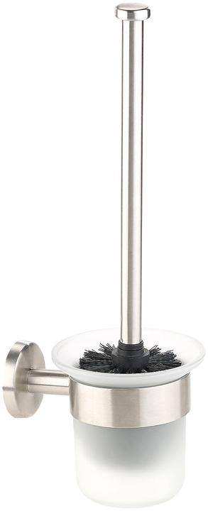 Actual product image BadeStern Stainless steel/glass WC set for wall mounting