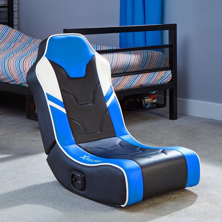 Actual product image X Rocker Shadow 2.0 Stereo Audio Gaming Floor Rocker Blue