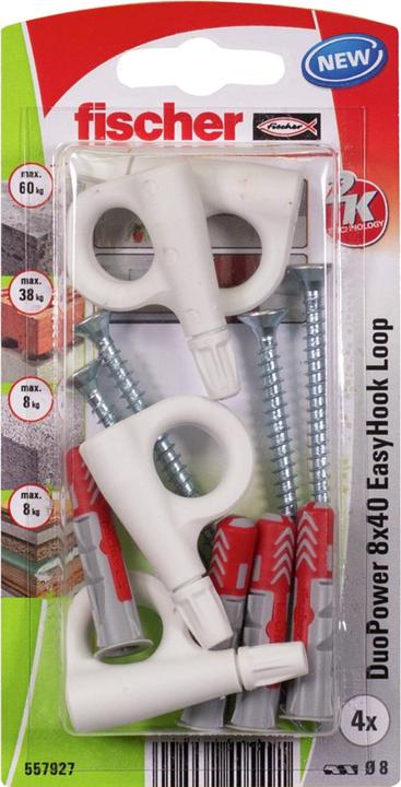 Produktbild Fischer DuoPower 8x40 EasyHook Loop K (4 Stk.)