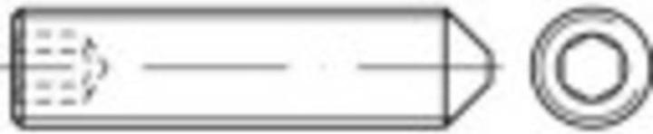 Produktbild Toolcraft Gewindestift M6 12 mm Edelstah (25 Stk., 12 mm)