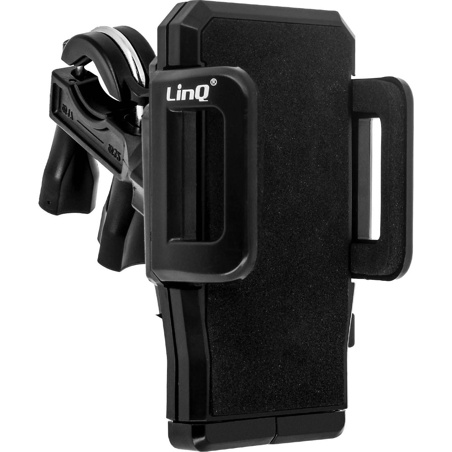 LinQ Universal Fahrradhalterung, Smartphone Halterung, Schwarz